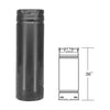 Duravent 3" x 36" Straight Chimney Pipe Black 3PVP-36B