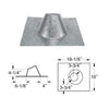 Duravent 3" PelletVent Pro Adjustable Roof Flashing - 3PVP-F6