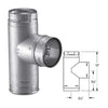 Duravent 3" PelletVent Pro Galvalume Single Tee with Clean-Out Tee Cap 3PVP-T1