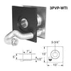 Simple Horizontal 3" Exhaust Kit Galvalume