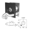 Duravent 3" PelletVent Pro Wall Thimble Air Intake Kit 3PVP-WTI