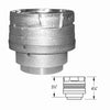 Simple Horizontal 4" Exhaust Kit Galvalume