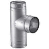 Duravent 4" PelletVent Pro Galvalume Single Tee with Clean-Out Tee Cap 4PVP-T1