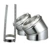 AllFuelHST 15 Degree Elbow Kit for 6" Inner Diameter Chimney Pipe