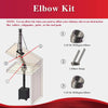 AllFuelHST 15 Degree Elbow Kit for 6" Inner Diameter Chimney Pipe