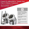 AllFuelHST 30 Degree Elbow Kit for 6" Inner Diameter Chimney Pipe