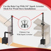 AllFuelHST Chimney Cap with Spark Screen for 6" Inner Diameter Chimney Pipe