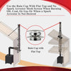AllFuelHST Chimney Cap with Flat Top for 6" Inner Diameter Chimney Pipe