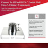 AllFuelHST Flat Roof Flashing for 6" Inner Diameter Chimney Pipe