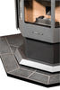 ComfortBilt Corner Hearth Pad - Mill Black