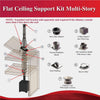 Multi Story Kit for 6" Inner Diameter Chimney Pipe with Flat Top Chimney Cap