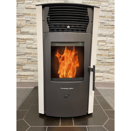 ComfortBilt HP50S Pellet Stove Arctic White (Control Panel not shown in picture)