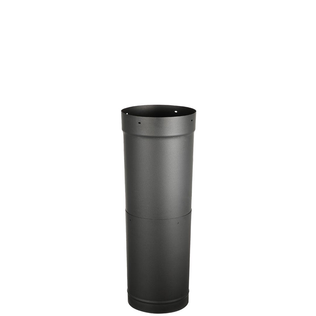 AllFuelHST 8" Diameter x 18"-30" Telescoping Single Wall Black Stove Pipe