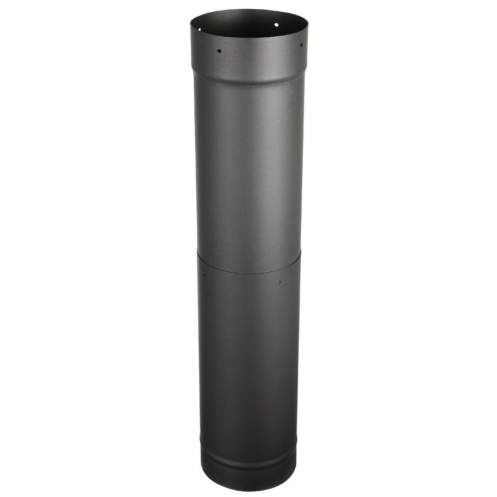 AllFuelHST 6" Diameter x 38"-70" Telescoping Single Wall Black Stove Pipe