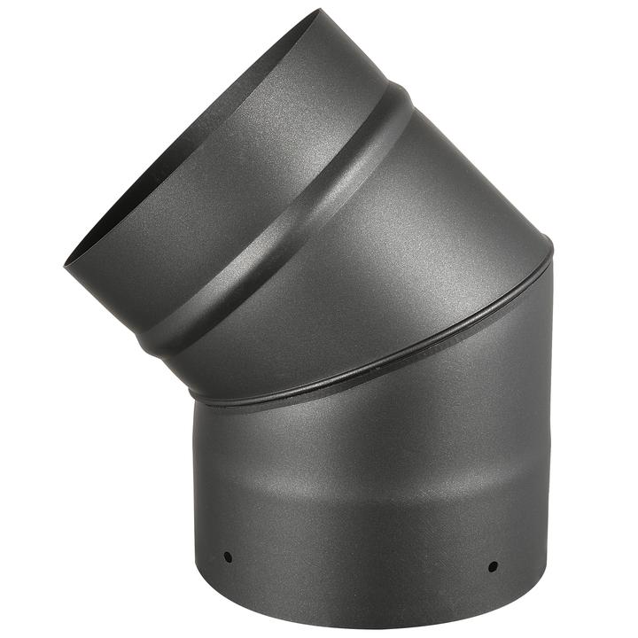 AllFuelHST 45 Degree Elbow for 6" Diameter Single Wall Black Stove Pipe