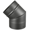 AllFuelHST 45 Degree Elbow for 6" Diameter Single Wall Black Stove Pipe