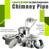 AllFuelHST Adjustable Wall Bracket for 6" Double Wall 8" OUTER Chimney Pipe