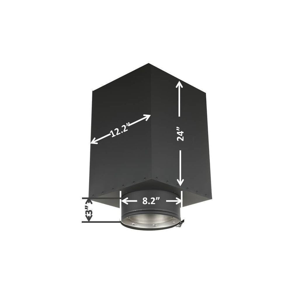 AllFuelHST 24" Square Ceiling Support Box for 6" Diameter Chimney Pipe